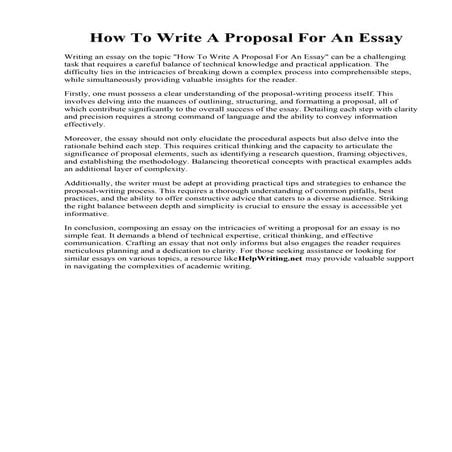 How To Write A Proposal For An Essay.pdf