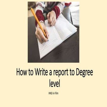  write a report 