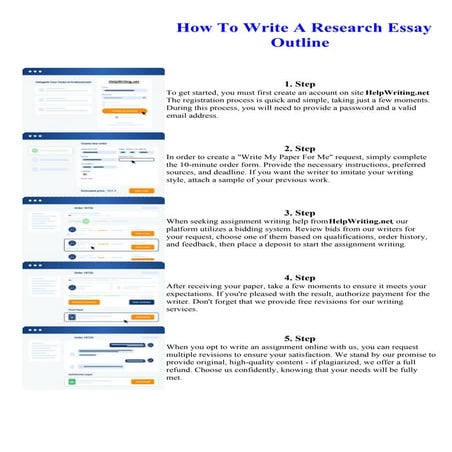 How To Write A Research Essay Outline