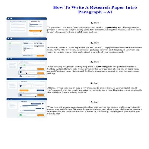 How To Write A Research Paper Intro Paragraph Al | PDF
