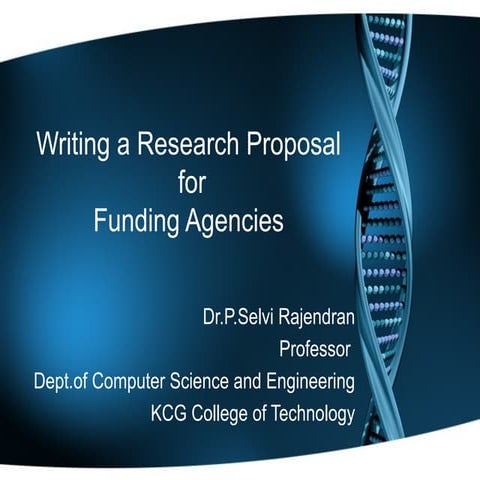 How to write a research proposal | PPT