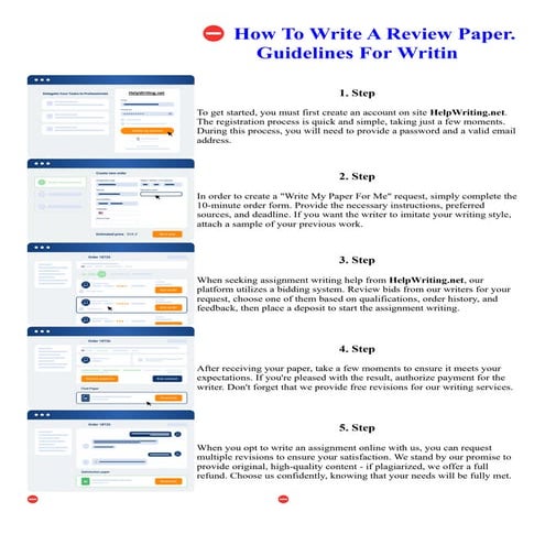 How To Write A Review Paper. Guidelines For Writin