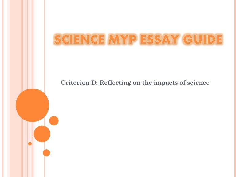how to write science essay