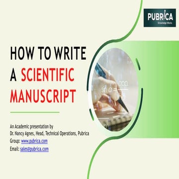 How to write a Scientific Manuscript – Pubrica.pptx