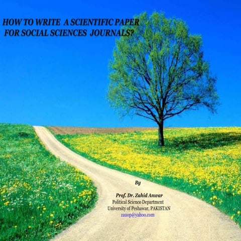 How to write a scientific paper?