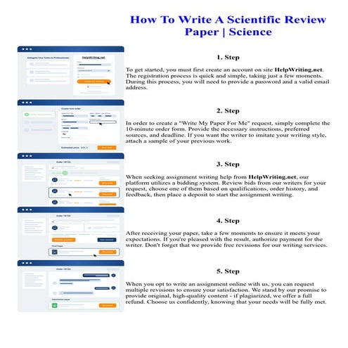 How To Write A Scientific Review Paper Science | PDF