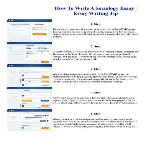 How To Write A Sociology Essay Essay Writing Tip