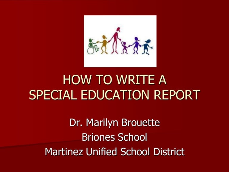 Educational report writing