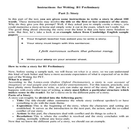 How to write a story