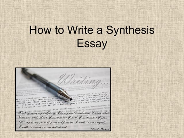 synthesis writing 112 