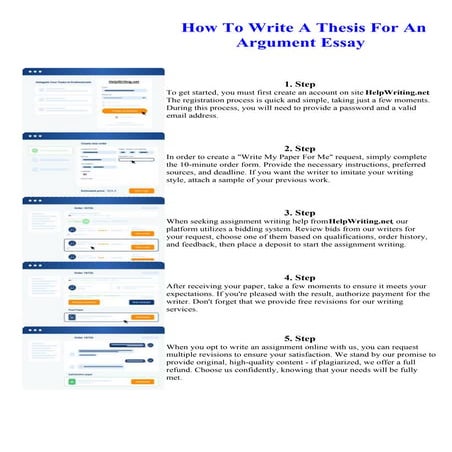 How To Write A Thesis For An Argument Essay