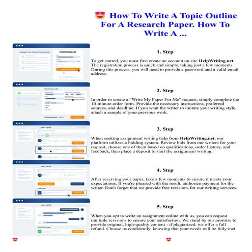 How To Write A Topic Outline For A Research Paper. How To Write A