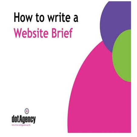 How To Write A Website Brief
