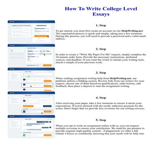 How To Write College Level Essays