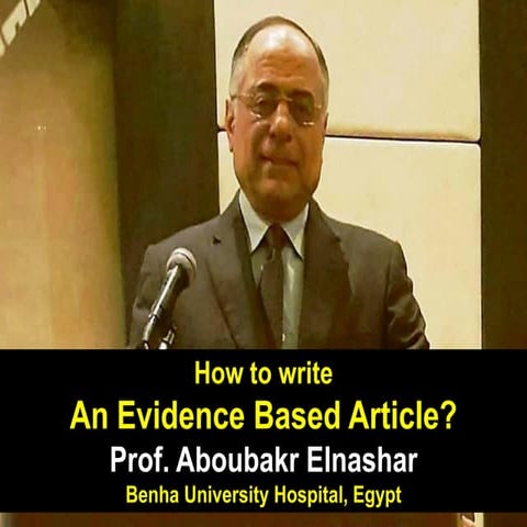 How to write An Evidence Based Article? | PDF