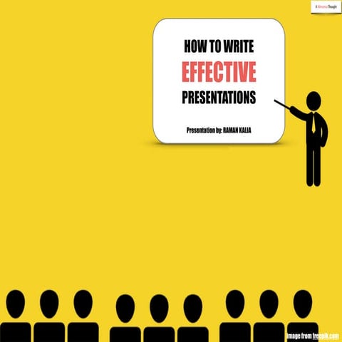How to write effective presentations