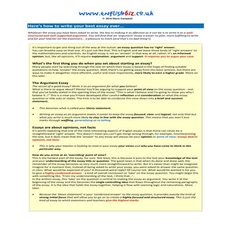 How to write exceptional essays