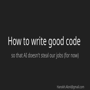 How to write unmaintainable code | PPTX