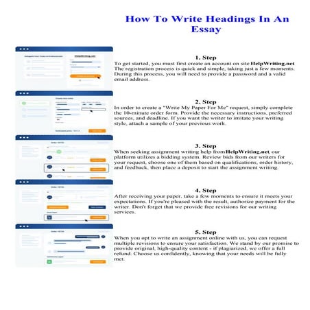 How To Write Headings In An Essay | PDF