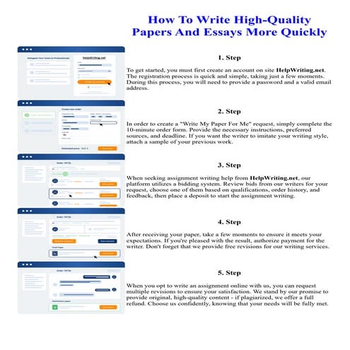 How To Write High-Quality Papers And Essays More Quickly