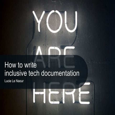 How to write inclusive tech documentation