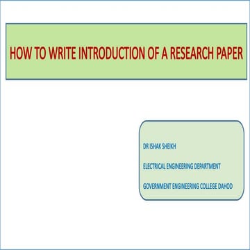 How to Write a Strong Introduction for a Research Paper: Step-by-Step ...