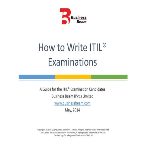 How to write itil examinations