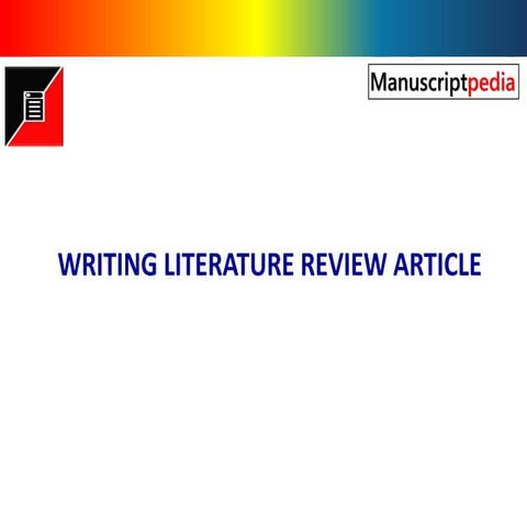 How to Write Literature Review : Thematic