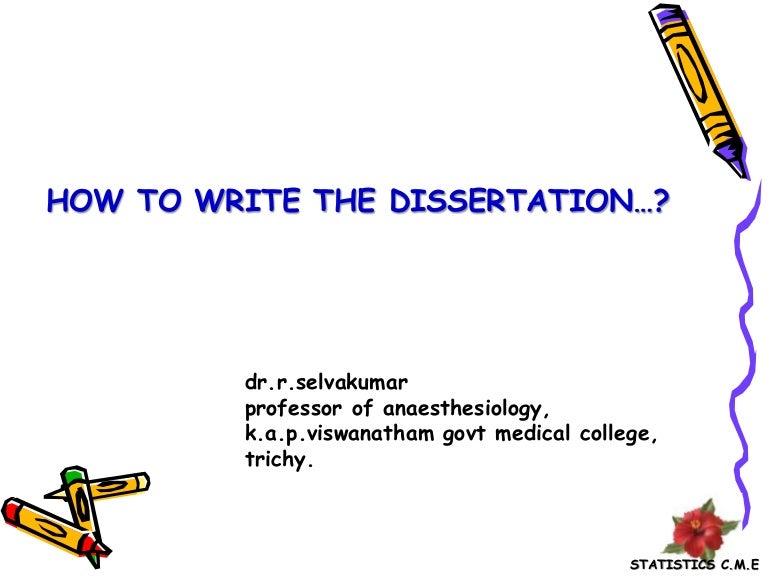 Medical dissertation image