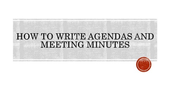Conducting Effective School Meetings - Najma Kazi | PPT