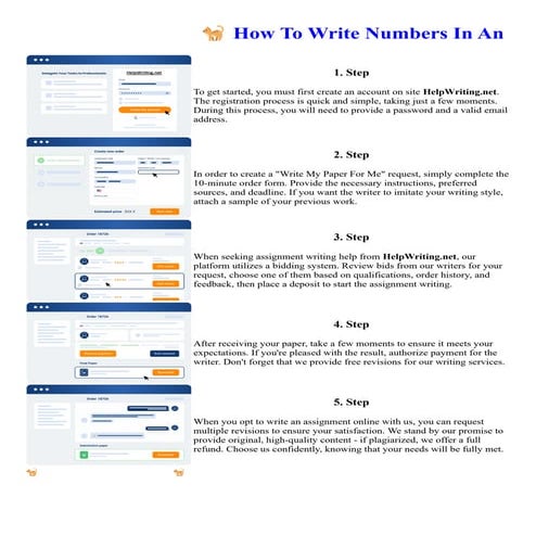 How To Write Numbers In An