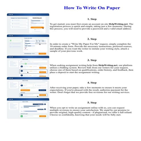 How To Write On Paper