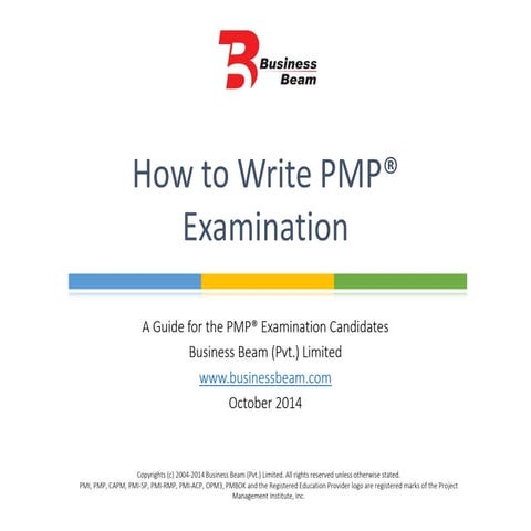 How to write pmp examinations