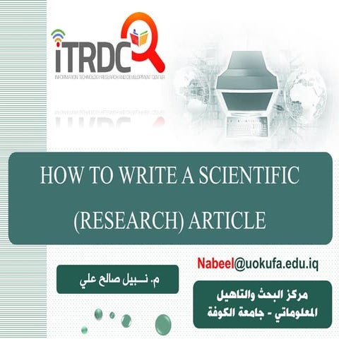 How to write A Research Article?