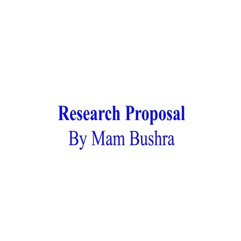 how to write reserch proposal synopsis.ppt