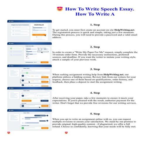 How To Write Speech Essay. How To Write A