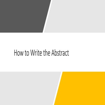 Comprehensive Guide on Writing Effective Scientific Abstracts for ...