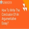 How to write the conclusion of an argumentative essay