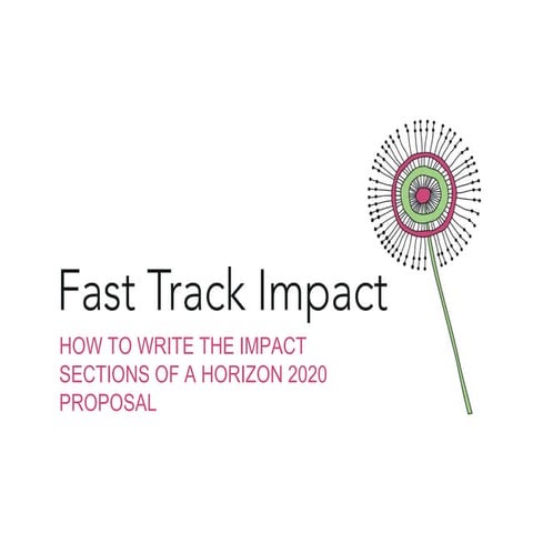 How to write the impact sections of a Horizon 2020 proposal