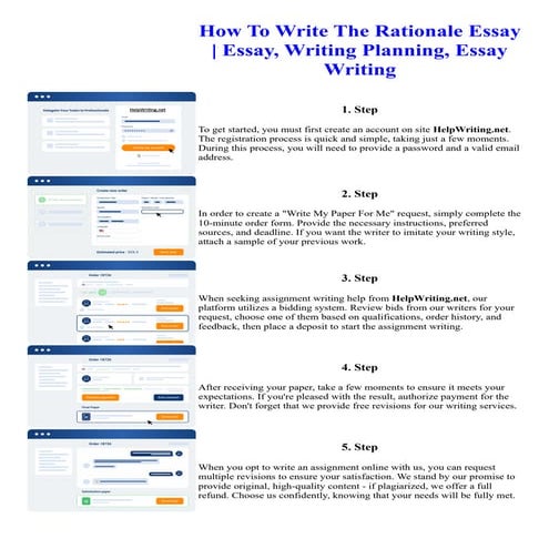 How To Write The Rationale Essay Essay, Writing Planning, Essay Writing