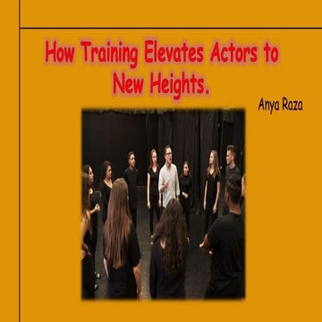 Anya Raza: A Talented Filmmaker | PPTX