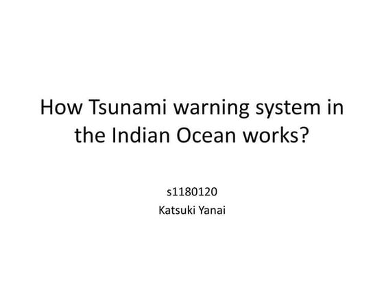 Tsunami warning system maui
