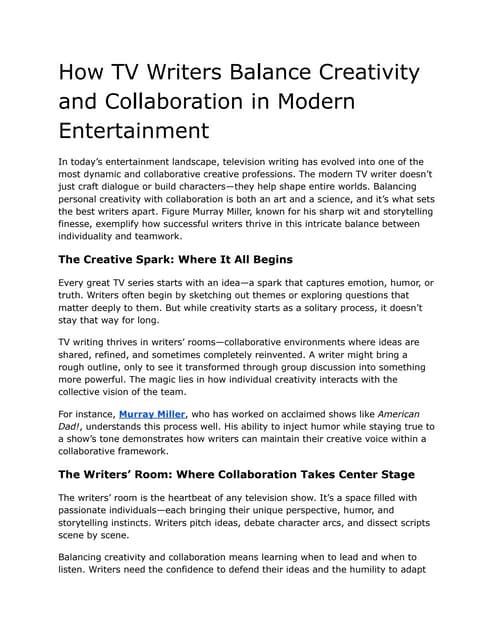 How TV Writers Balance Creativity and Collaboration in Modern Entertainment.pdf