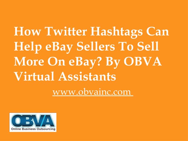 How twitter hashtags can help eBay ...