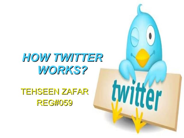 Howtwitter works