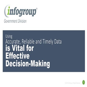 2018 Vendor Showcase (Wed): How Using Accurate Reliable and Timely Data is Vi...