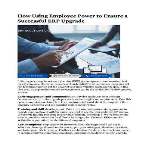How Using Employee Power to Ensure a Successful ERP Upgrade.pdf