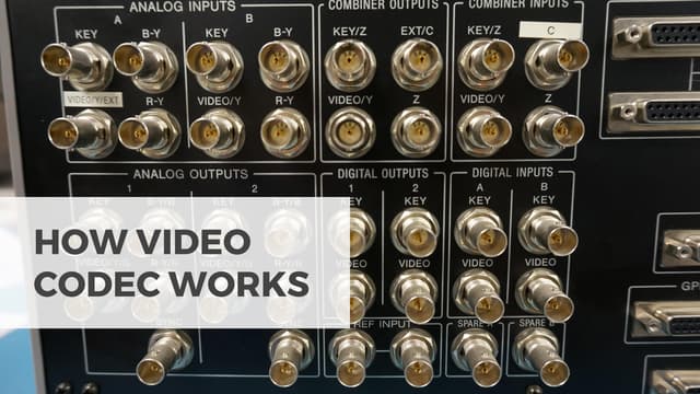 How video codec work 
