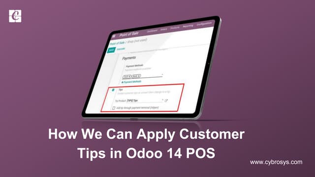 How We Can Apply Customer Tips In Odoo 14 POS