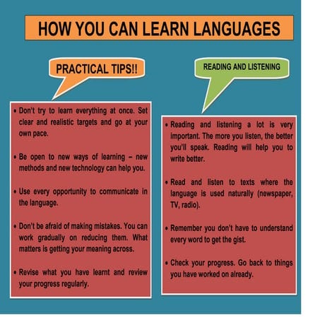 How we can learn new languages